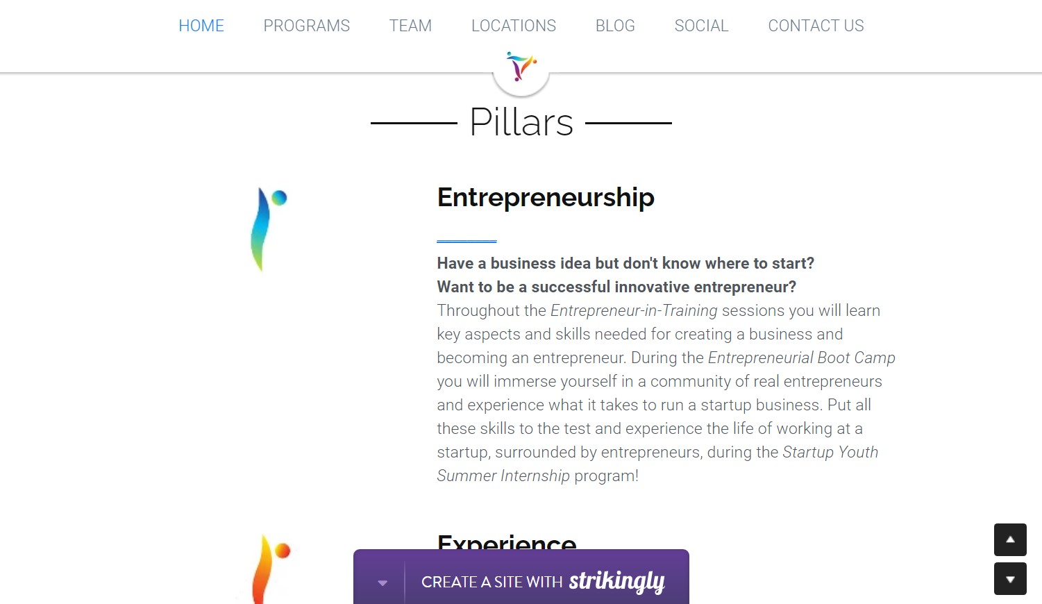 Startup Youth Strikingly Site Pillar Startup Youth Strikingly Site Pillar
